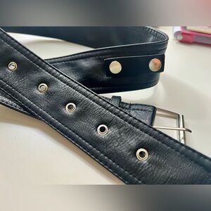 faux leather belt